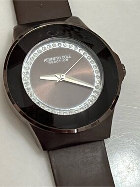 Kenneth Cole Reaction KC2449 Chocolate Brown Tone Women's Watch- Needs Battery